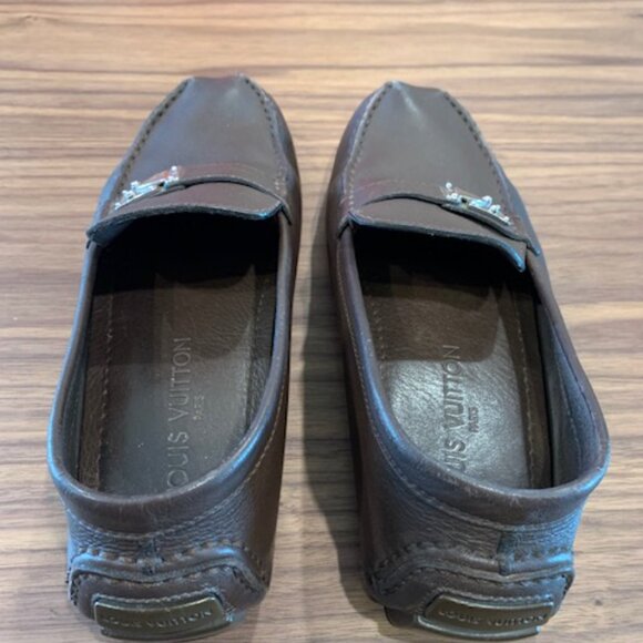 Louis Vuitton Men's Lombok Brown Leather Loafers - Picture 5 of 12